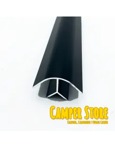 Perfil de aluminio de ángulo corto. NEGRO 2