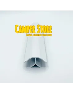 Perfil de aluminio de ángulo corto. BLANCO BRILLO 2