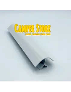 Perfil de aluminio de ángulo corto. BLANCO BRILLO
