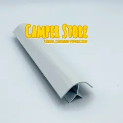 Perfil de aluminio de ángulo corto. BLANCO BRILLO