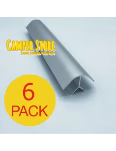 Perfil de aluminio de ángulo corto. PLATA 2