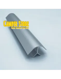 Perfil de aluminio de ángulo corto. PLATA