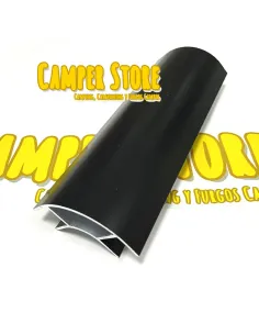 Perfil de aluminio. NEGRO. Abierto ambos lados