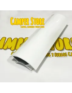 Perfil de aluminio. BLANCO MATE. Abierto ambos lados