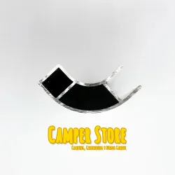 Perfil de aluminio. BLANCO BRILLO. Cerrado 1 cara