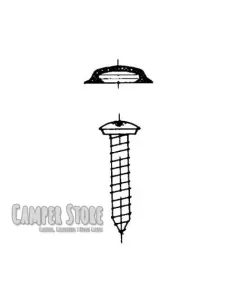 Tornillos roscachapa con tapón embellecedor Gris 2