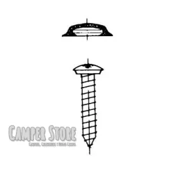 Tornillos roscachapa con tapón embellecedor Gris