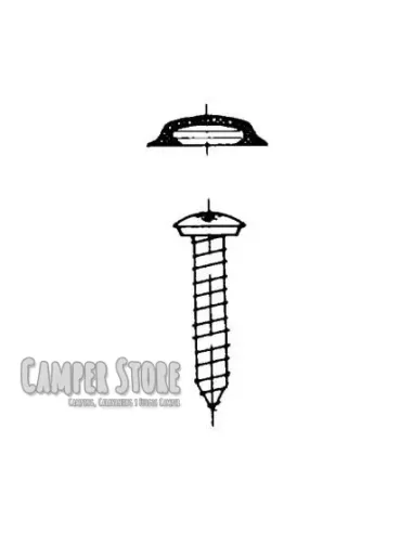 Tornillos roscachapa con tapón embellecedor Marrón