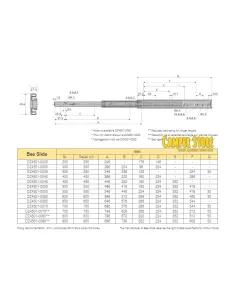 Guía para cajones de extracción total. 30 cm. Pack de 2 2