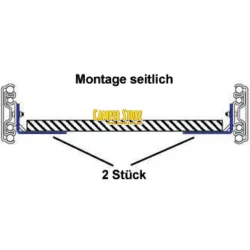Soportes para guías de extensión total. 559mm. Pack de 2