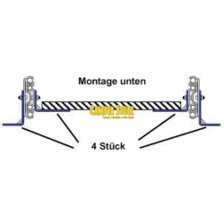 Soportes para guías de extensión total. 559mm. Pack de 2