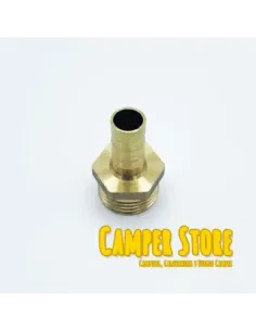 Empalme de latón 1/2'' macho a manguera de 10mm