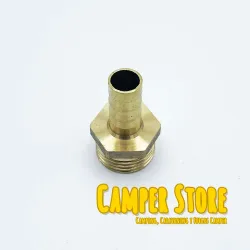 Empalme de latón 1/2'' macho a manguera de 10mm