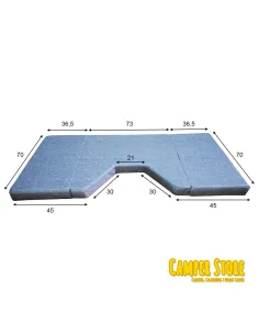 Cama plegable para niño en asientos delanteros. Clase V desde 2014 2