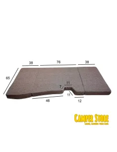 Cama plegable para niño en asientos delanteros. Ford Transit Custom 2