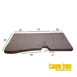 Cama plegable para niño en asientos delanteros. Ford Transit Custom