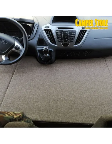 Cama plegable para niño en asientos delanteros. Ford Transit Custom