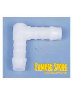 Empalme o codo en L para mangueras de 10 mm
