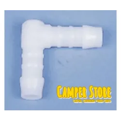 Empalme o codo en L para mangueras de 10 mm