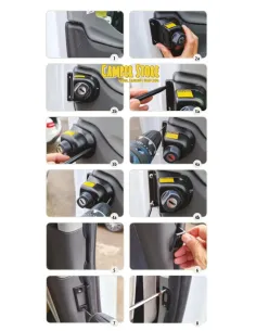 Cierres HeoSafe para puertas delanteras. Ford Transit +2013 2