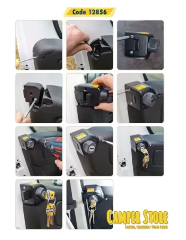 Pack cierres HeoSafe para Ducato +2021. Blanco