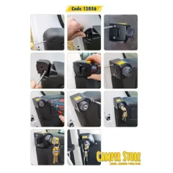 Pack cierres HeoSafe para Ducato +2021. Negro