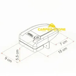 Safe Door Frame 3 de Fiamma (3 unidades) - Blanco
