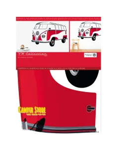 Vinilo Decorativo Colección VW Bulli - Rojo 2