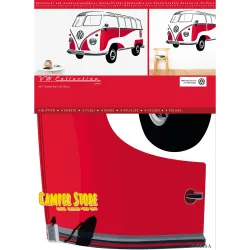 Vinilo Decorativo Colección VW Bulli - Rojo