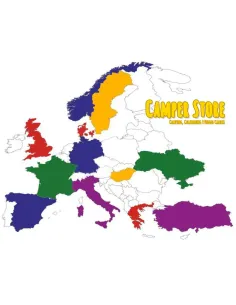 Vinilo Adhesivo mapa de Europa para autocaravanas 2