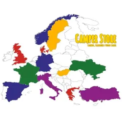 Vinilo Adhesivo mapa de Europa para autocaravanas