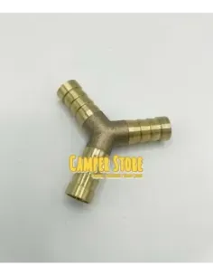 Empalme de latón en Y para mangueras de 10 mm