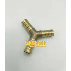 Empalme de latón en Y para mangueras de 10 mm