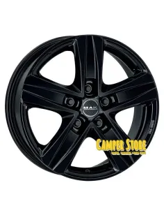 Pack 4 Llantas MAK VW T5/T6 y Crafter 16''. Stone 5 Gloss Black 2