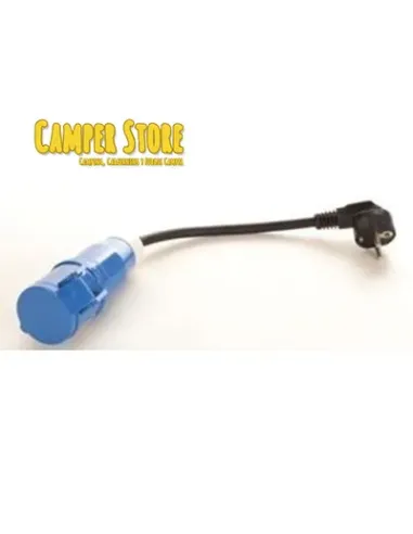 Cable adaptador hembra CEE 17/ macho Shuko, de 40 cm