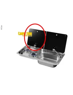 Tapa cristal para cocina CAN FL1765. Izquierda