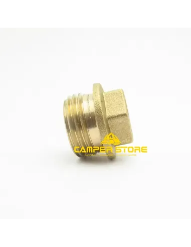 Tapón ciego de latón 1/2'' macho