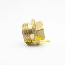 Tapón ciego de latón 1/2'' macho