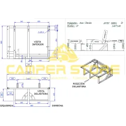 Asiento cama fijo Scopema Altair 104 2 plazas