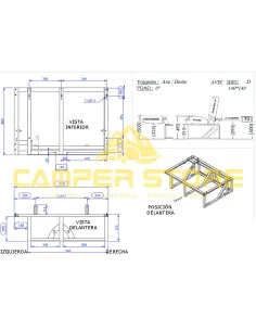 Asiento cama fijo Scopema Altair 112 2 plazas 2