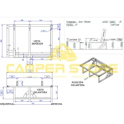 Asiento cama fijo Scopema Altair 112 2 plazas
