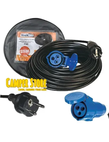 Cable prolongador para Toma Exterior - Hembra a 230V macho. 25 metros