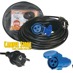 Cable prolongador para Toma Exterior - Hembra a 230V macho. 25 metros
