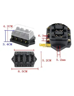 Caja Portafusibles. 4 unidades 2