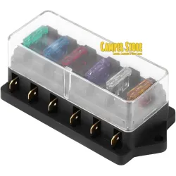 Caja Portafusibles. 6 unidades