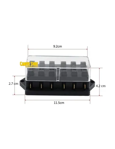 Caja Portafusibles. 6 unidades