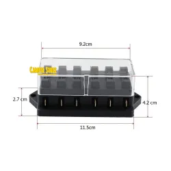 Caja Portafusibles. 6 unidades