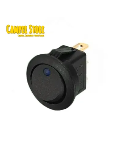 Interruptor unipolar 12V, con led azul