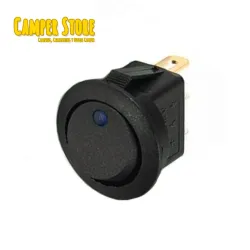 Interruptor unipolar 12V, con led azul
