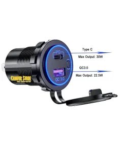 Toma con USB 3.0 + USB tipo C 2